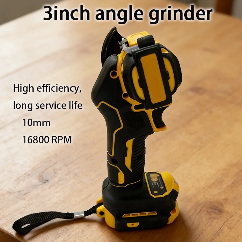 

Беспроводная угловая шлифовальная машина 3 дюйма, мини-полировальная и шлифовальная машина, электрический инструмент для резки, совместимый с аккумуляторами DeWALT 20V 18V