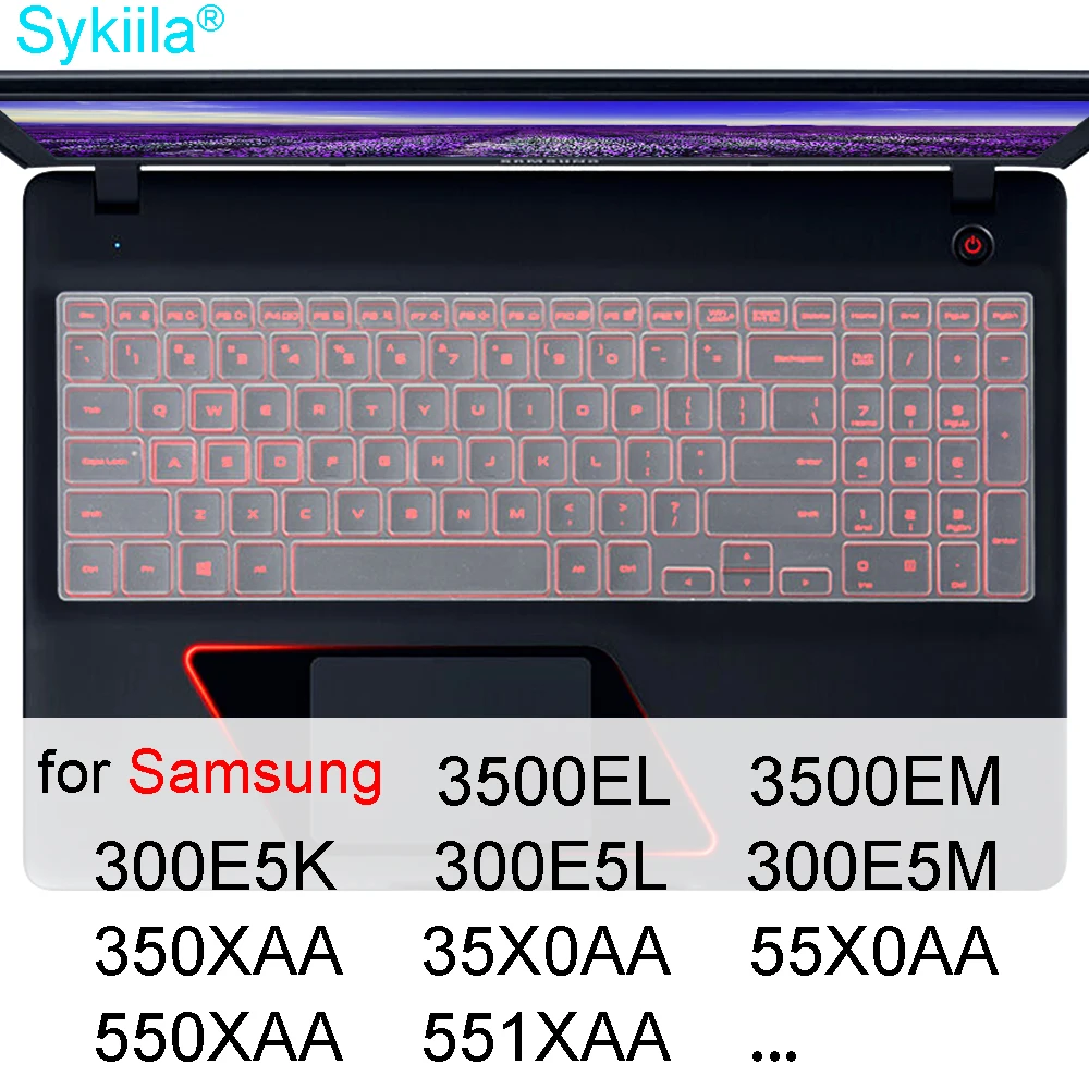 Keyboard Cover for Samsung 300E5K 300E5L 300E5M 3500EL 3500EM 350XAA 550XAA 551XAA 35X0AA 55X0AA Clear TPU Skin Protector Laptop