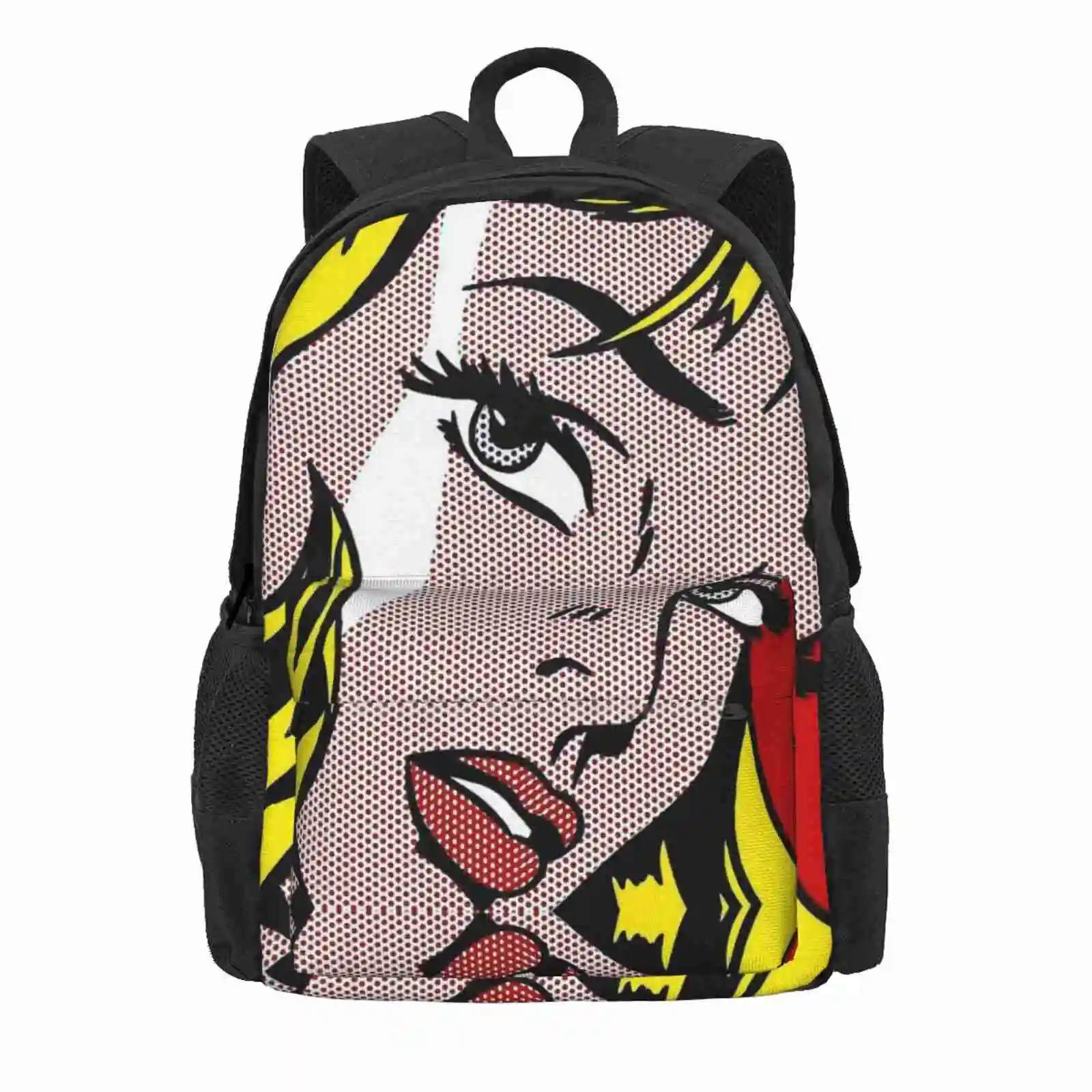 Roy Lichtenstein seni, seni Pop, estetika, tas sekolah Grafis ransel kapasitas besar Laptop 15 inci seni Pop estetika Roy