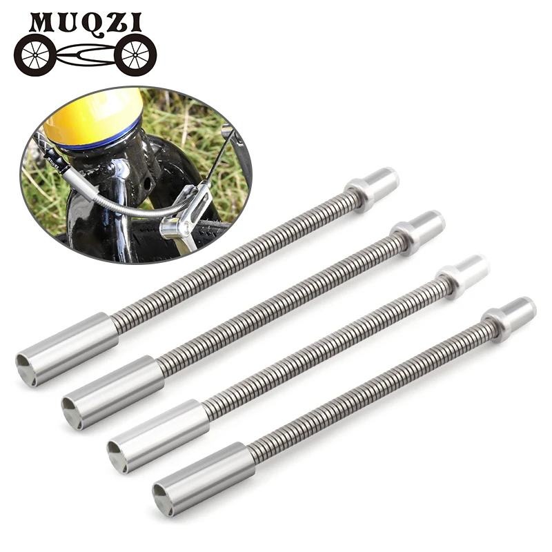 5PCS V-Brake Bend Pipe Modification Bend Pipe Folding Bike Mountain Road Bike Stainless Steel Bend Pipe Brake Protector Parts