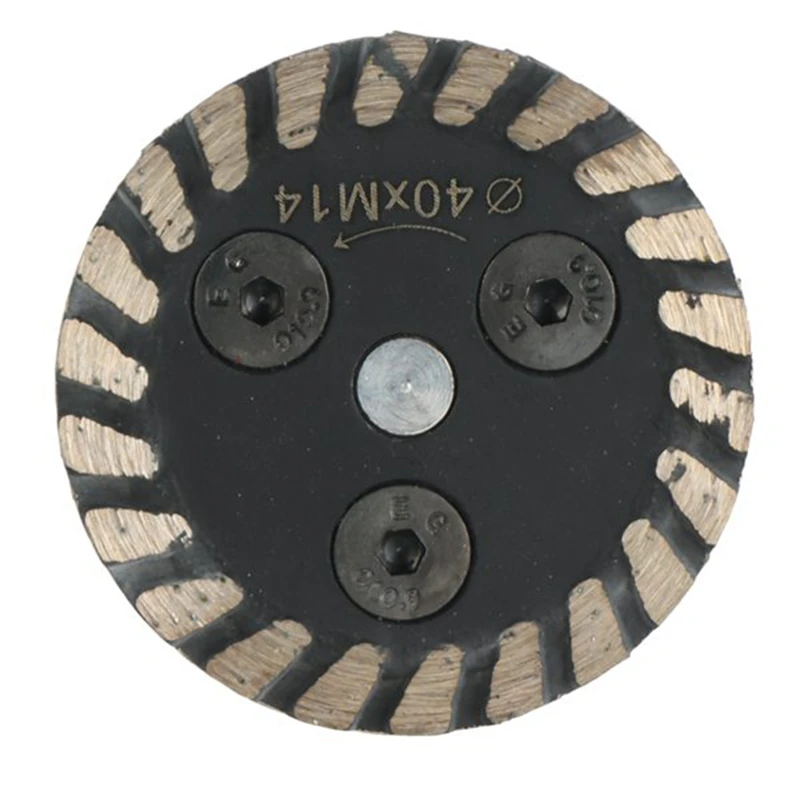 Imagem -03 - Disco de Lâmina de Moagem de Diamante Flange Removível M14 Thread 40 mm 50 mm para Mármore Concreto Granito Pedra Telha