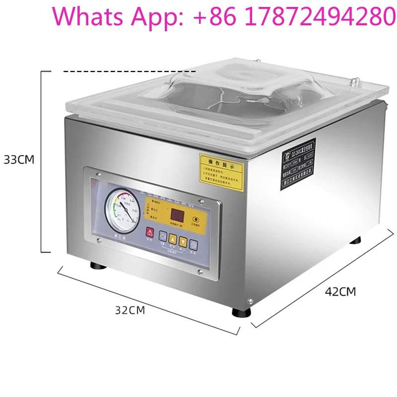Automatic Dry Wet Food Preservation Sealer Compact Household Dual Purpose Vacuum Sealing Device
