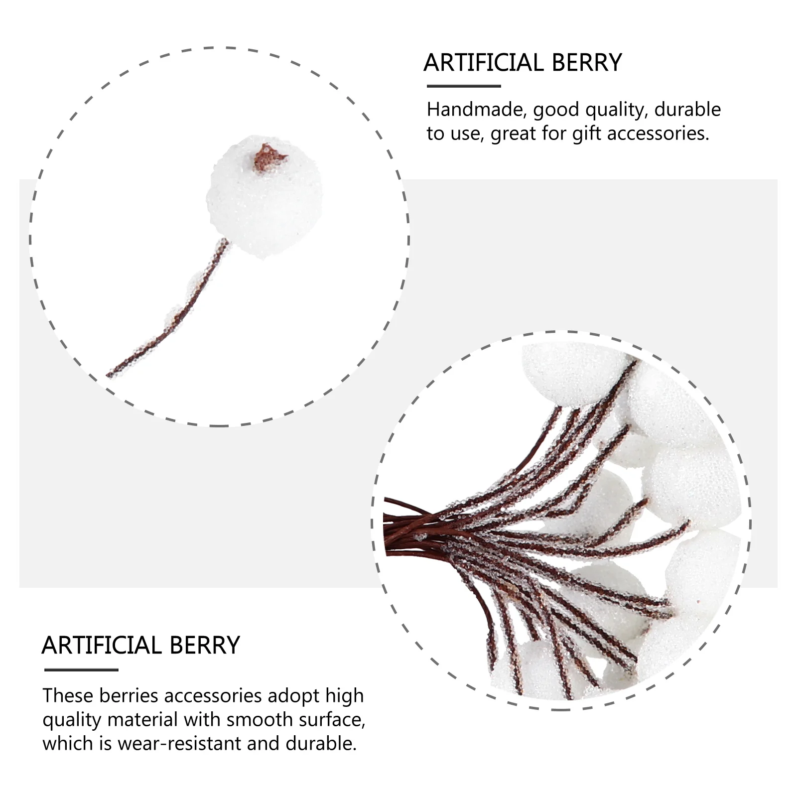 

5pcs Frosted Berry Decor Artificial Holly Berries For Christmas Tree Home Party Decor Xmas Flower Ornament Gifts Diy