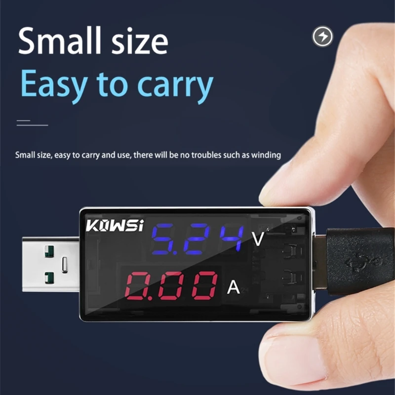 KWS-11VA USB تستر شاحن تستر الفولتميتر مقياس التيار الكهربائي شاحن كشف أداة دعم الشحن السريع 6.5A 120 واط 4-30 فولت H7JF