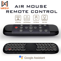 MRSVI Q40 Voice Remote Control 2.4G Wireless Keyboard ANTI-LOST Air Mouse IR Learning Micro Gyro Backlit for Android TV Box