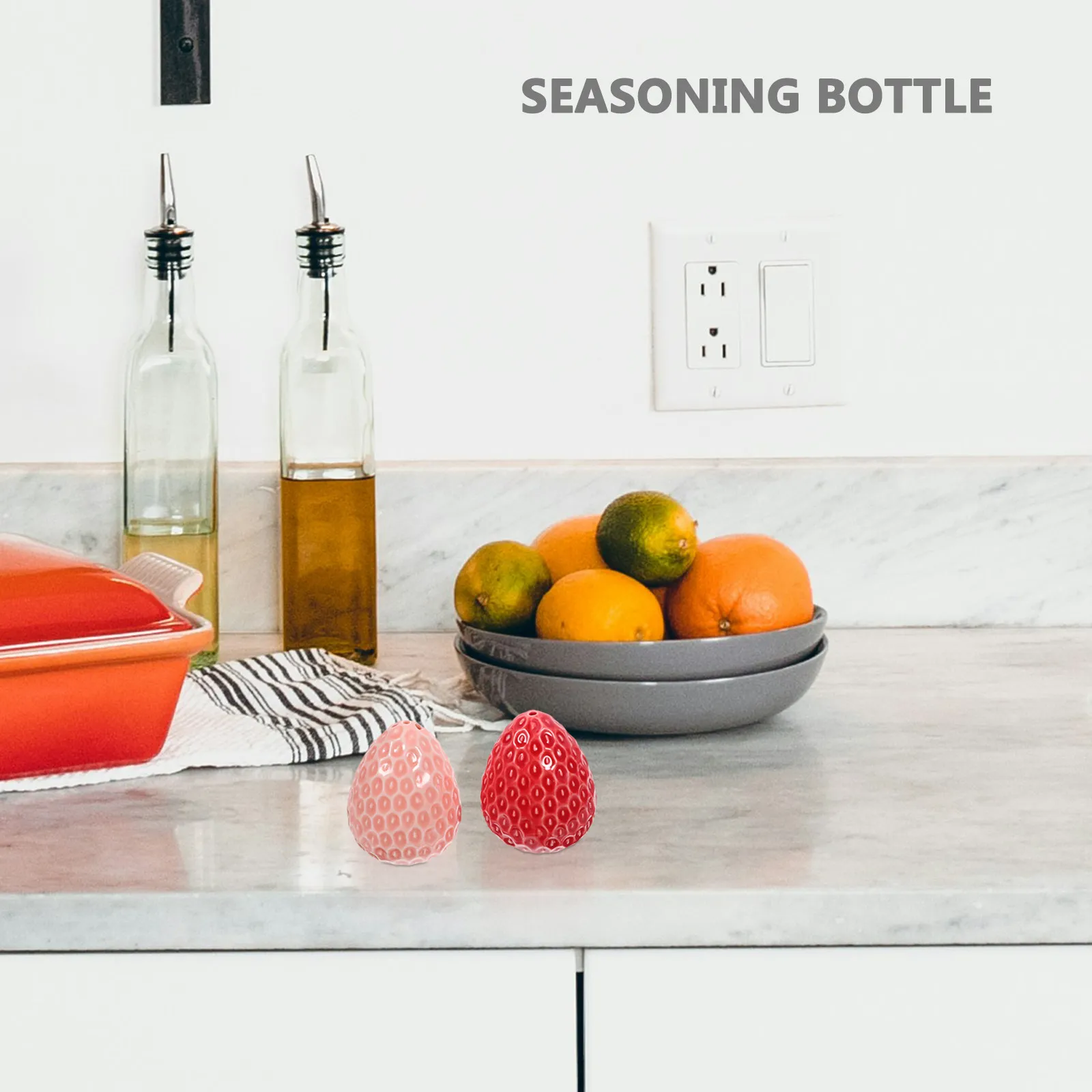 

Набор из 2 очаровательных керамических емкостей для приправ в рождественском стиле, маленькие кухонные баночки для специй, для хранения соли и перца, универсальные