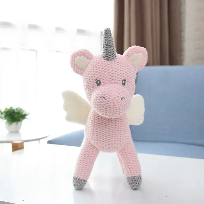 [Funny] Dinosaur Rabbit unicorn Plush doll Toy Comforter soothing baby Toys Baby Stuffed Animals doll Christmas Gift For Kids