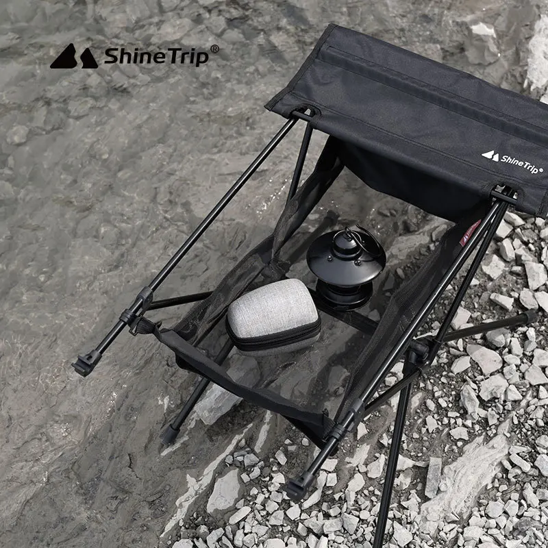 Shine Trip Fabric Desk Oxford Fabric Nylon Mesh Storage Bag Lightweight Folding Outdoor Camping Table Mesh Bag