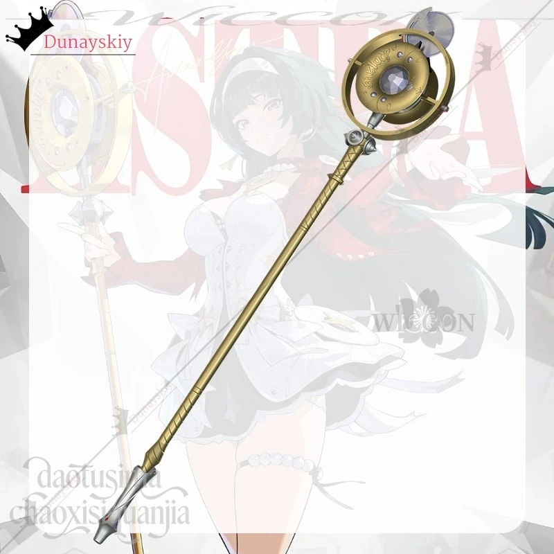 YiNuo*/Game Zenless Zone Zero Cosplay Astra Yao Kawaii Idol Fake Microphone 3D Polylactic Acid Props Magical Staff - view 2