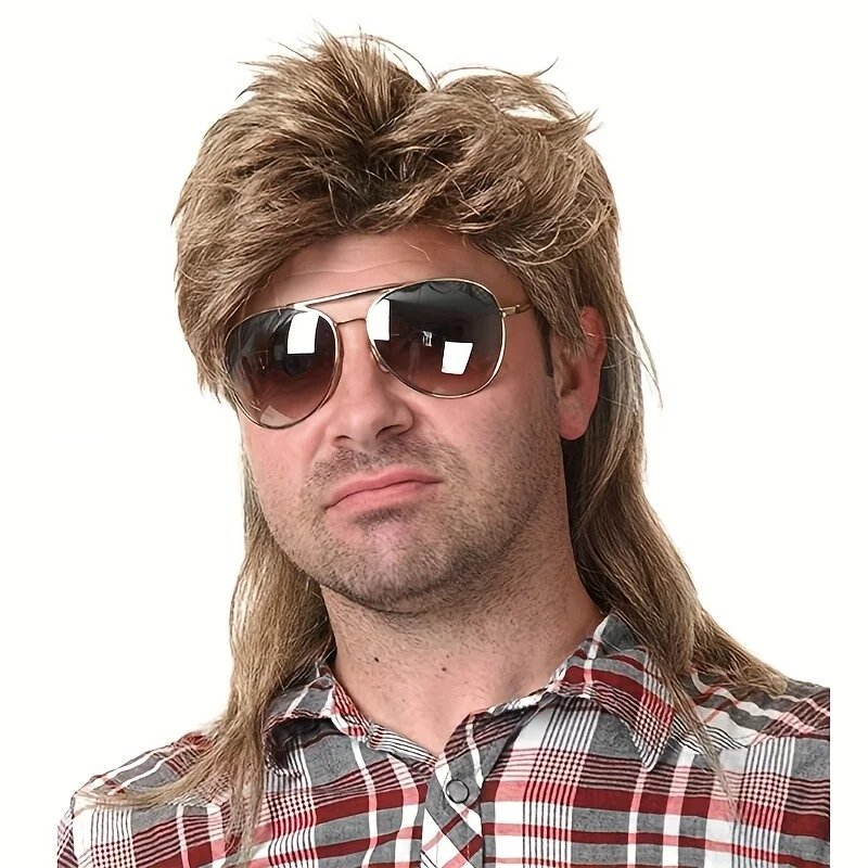 

Men 80s Style Accessory Cosplay Costume Wig for Halloween Party