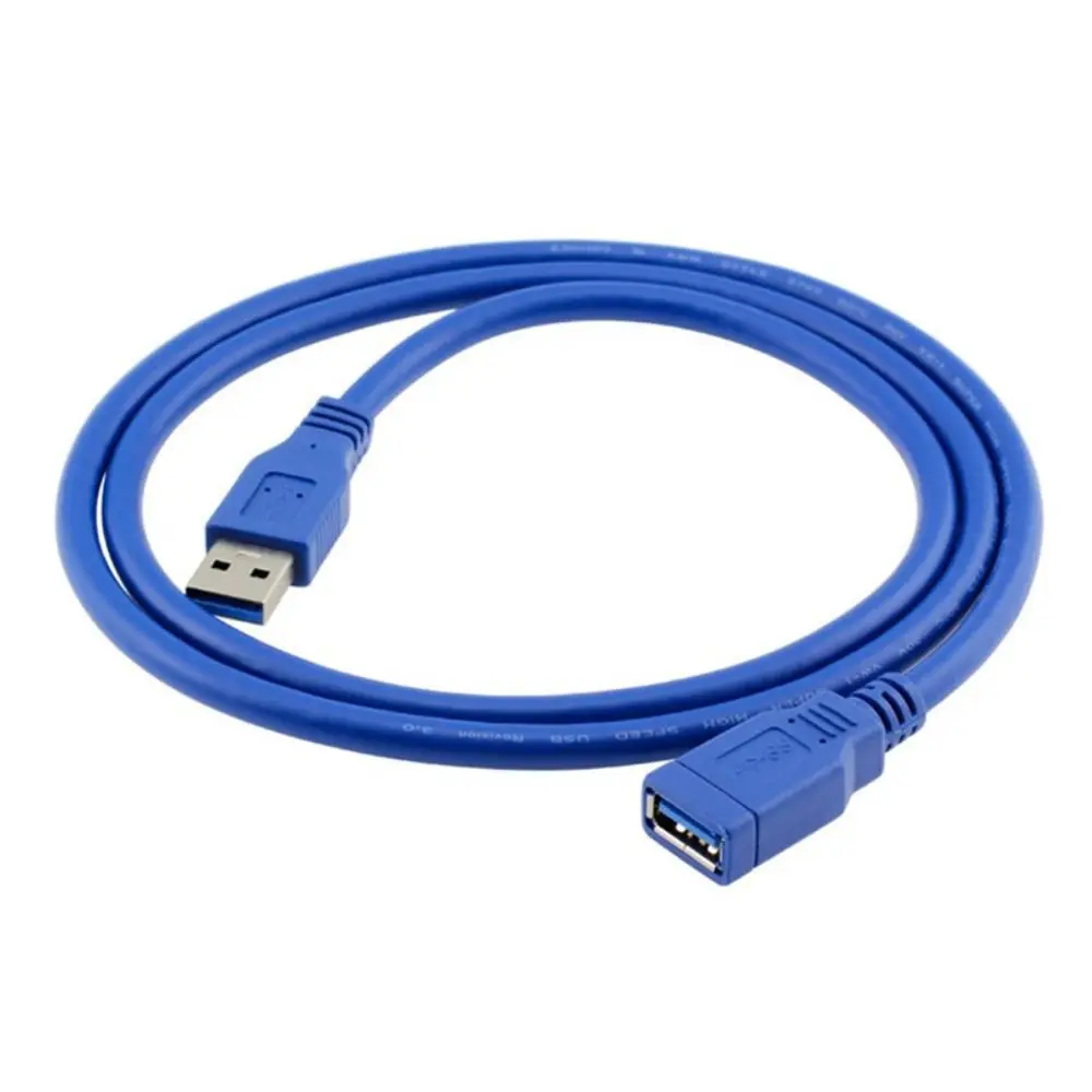 0.3M-5M Male To Female USB Lead Oxygen Free Copper USB 3.0 Stable Transmission Cable Blue High Speed Extension Cable