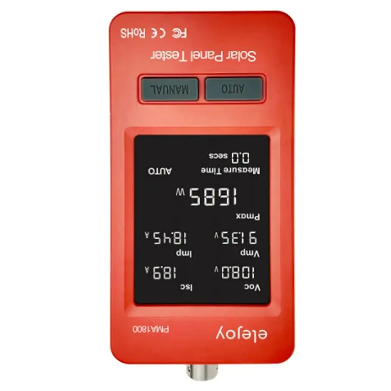 

ELEJOY Solar Panel Tester PMA1800/PMA800 MPPT Multimeter Auto/Manual Voltage Tool Photovoltaic Voltmeter Power Meter 1800W-A74F