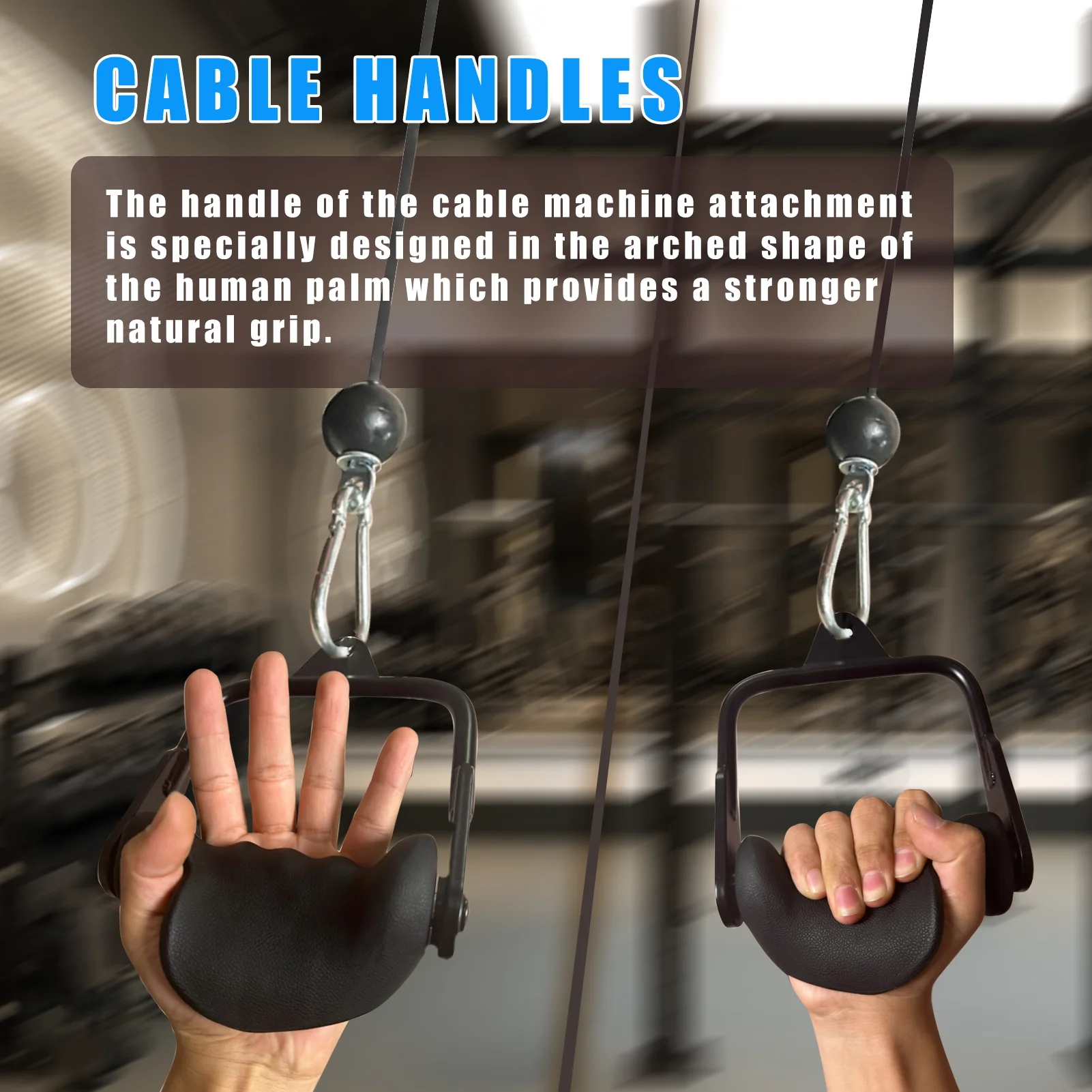 Lat Pulldown Bar für Kabel maschine Trizeps Workout Kabel aufsätze Ergonomische Trizeps Seil Pulldown Anbaugeräte