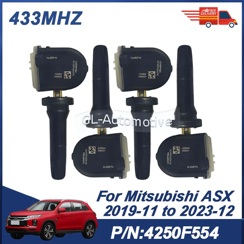 

Датчик контроля давления в шинах, 4 шт., для Mitsubishi ASX 2019-2023, 4250F554, 433 МГц