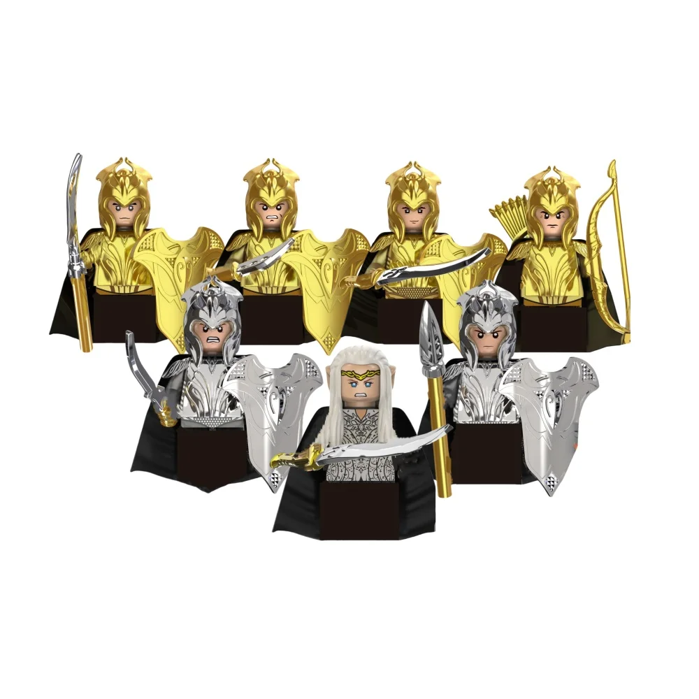 شخصيات فارس القرون الوسطى لعبة خواتم الرب الجندي Orcs الجان Azog عفريت سورون أراغورن الحروب بنة سطح المكتب الديكور هدية #5