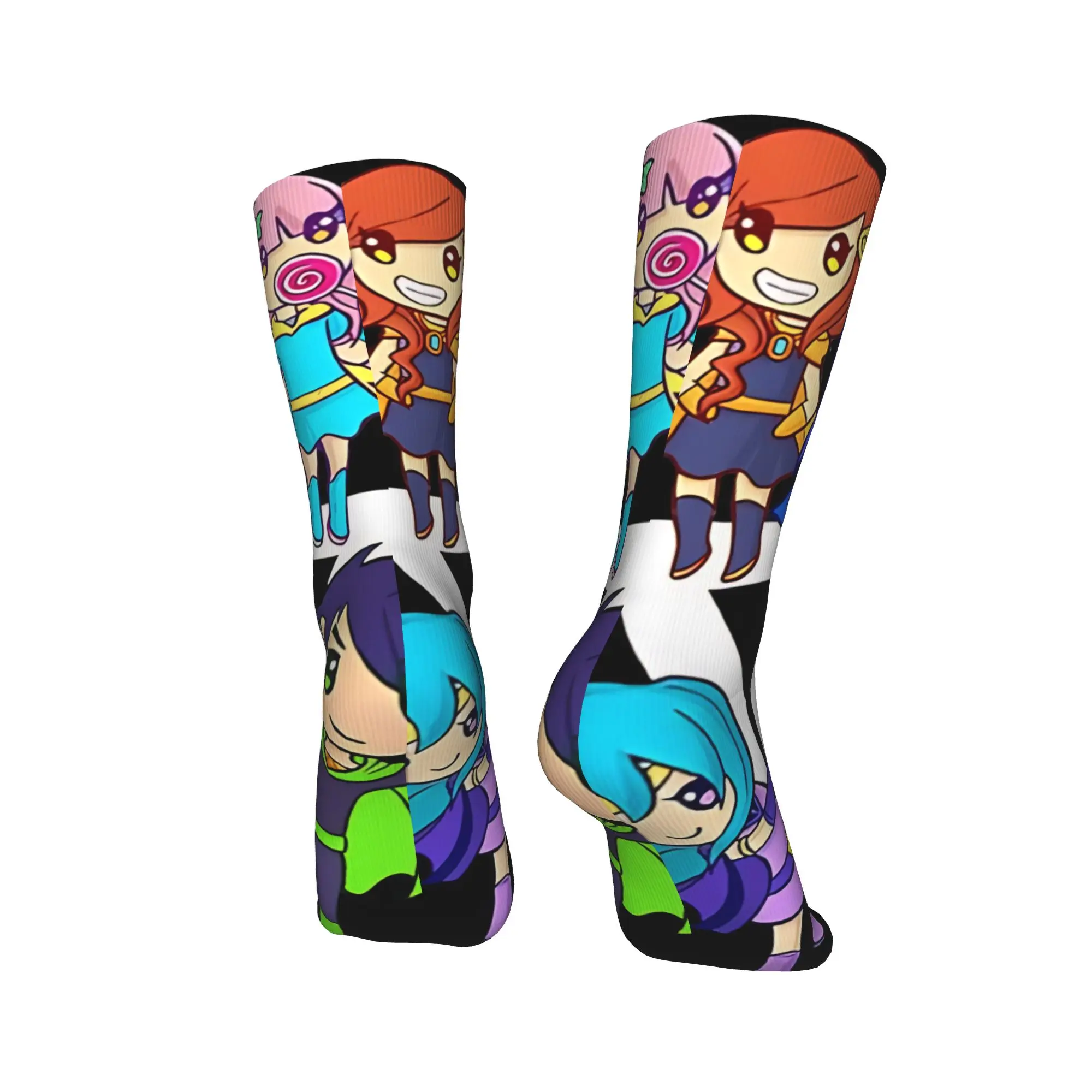 جوارب Gacha life Game بتصميم جوارب غير قابلة للانزلاق للرجال، جوارب رياضية للجري عصرية للخريف قابلة للتنفس #4