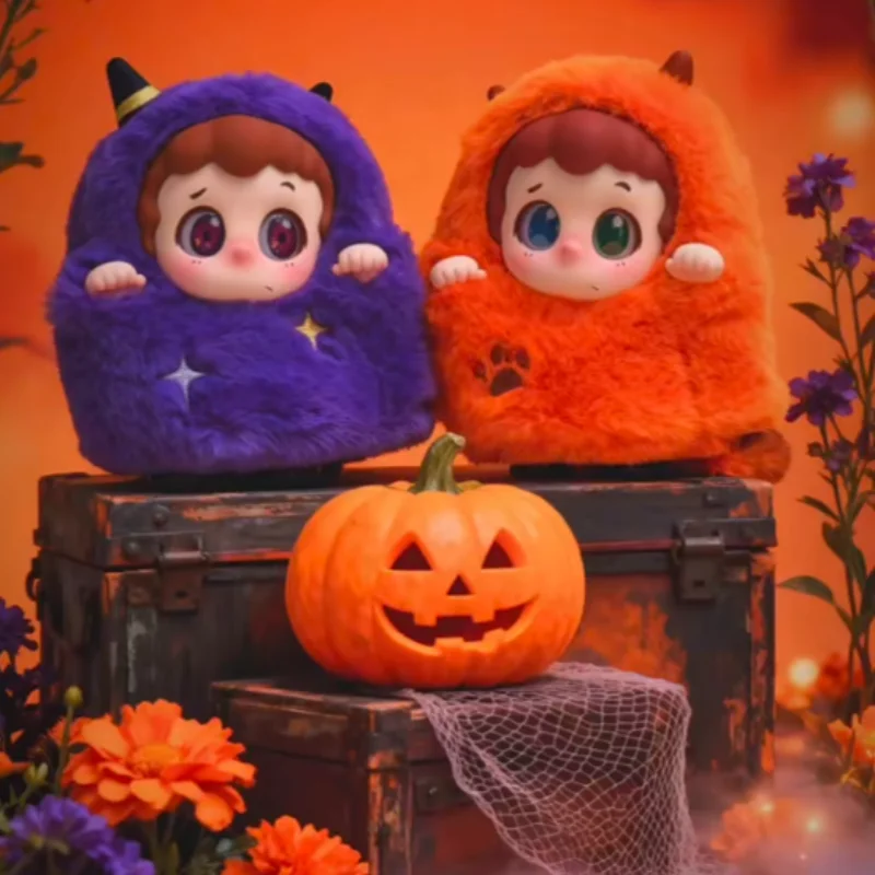 ตุ๊กตาไวนิลน่ารักแท้ๆ แบบกล่องสุ่ม ของตกแต่งกระเป๋าธีมฮาโลวีน ของเล่นปริศนา ของเล่นสุดฮิตจากซีรีส์สตรีท ของขวัญสุดเทรนดี้