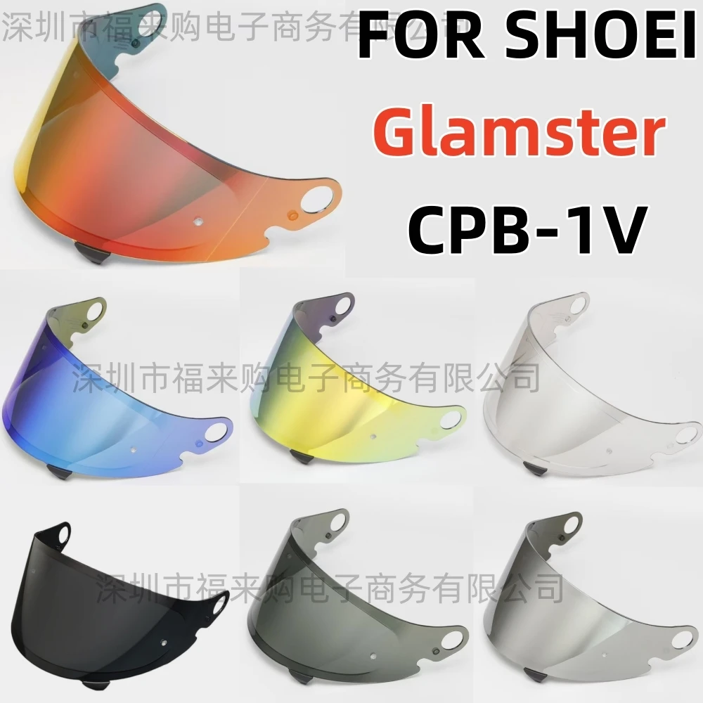 

GLAMSTER CPB-1V VISORS FOR SHOEI Glamster CPB-1V Retro Motorcycle Helmet Lens Anti-UV SHOEI Moto Casco Accessories Anti-fog Film