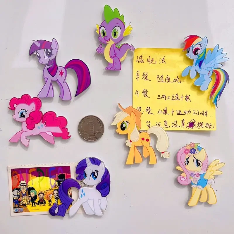 Cartoon Animation My Little Pony Cute Refrigerator Magnet Cute Girls Kindergarten Reward Children Toy Birthday Gift Wholesale