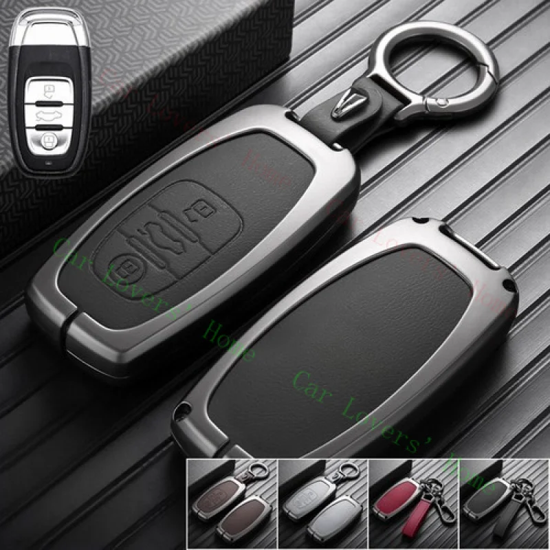 

Кожаный чехол для ключей из цинкового сплава A + для Audi RS R8 Q3 Q5 Q7 S8 A7 A3 A4 A5 A6