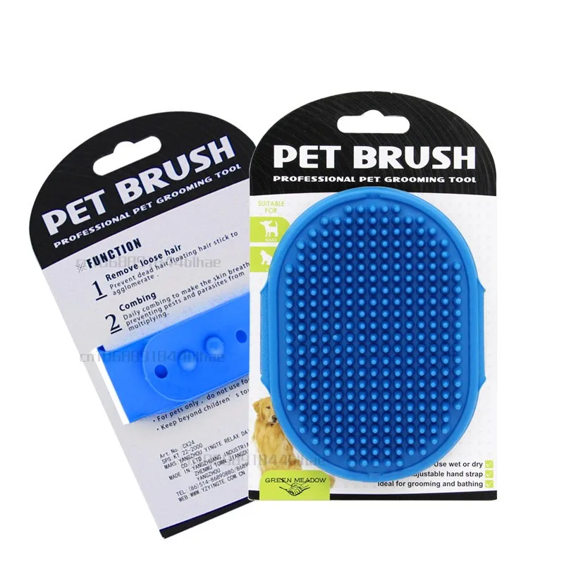 Rabbit Grooming Cleaning brush Dog Cat Bath Brush Comb Pet shower brush  Pets Silicone Washing Glove Hamster Rabbit Supplies