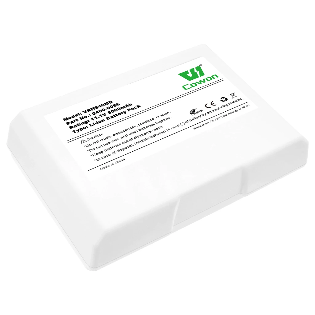 Lithium-ion Replacement VRH940MD 0400-0066 11.1V 5000mAh Li-ion Medical Equipment Battery for BVI 9400