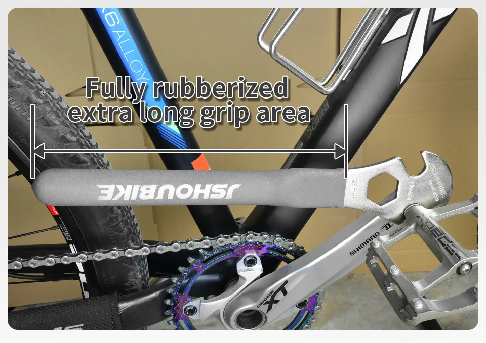 JSHOUBIKE 6/8/15 mm Fahrradpedalschlüssel Inbusschlüssel robustes, langlebiges Pedal-Demontagewerkzeug Fahrradreparaturwerkzeug für MTB Rennrad – Detail 5
