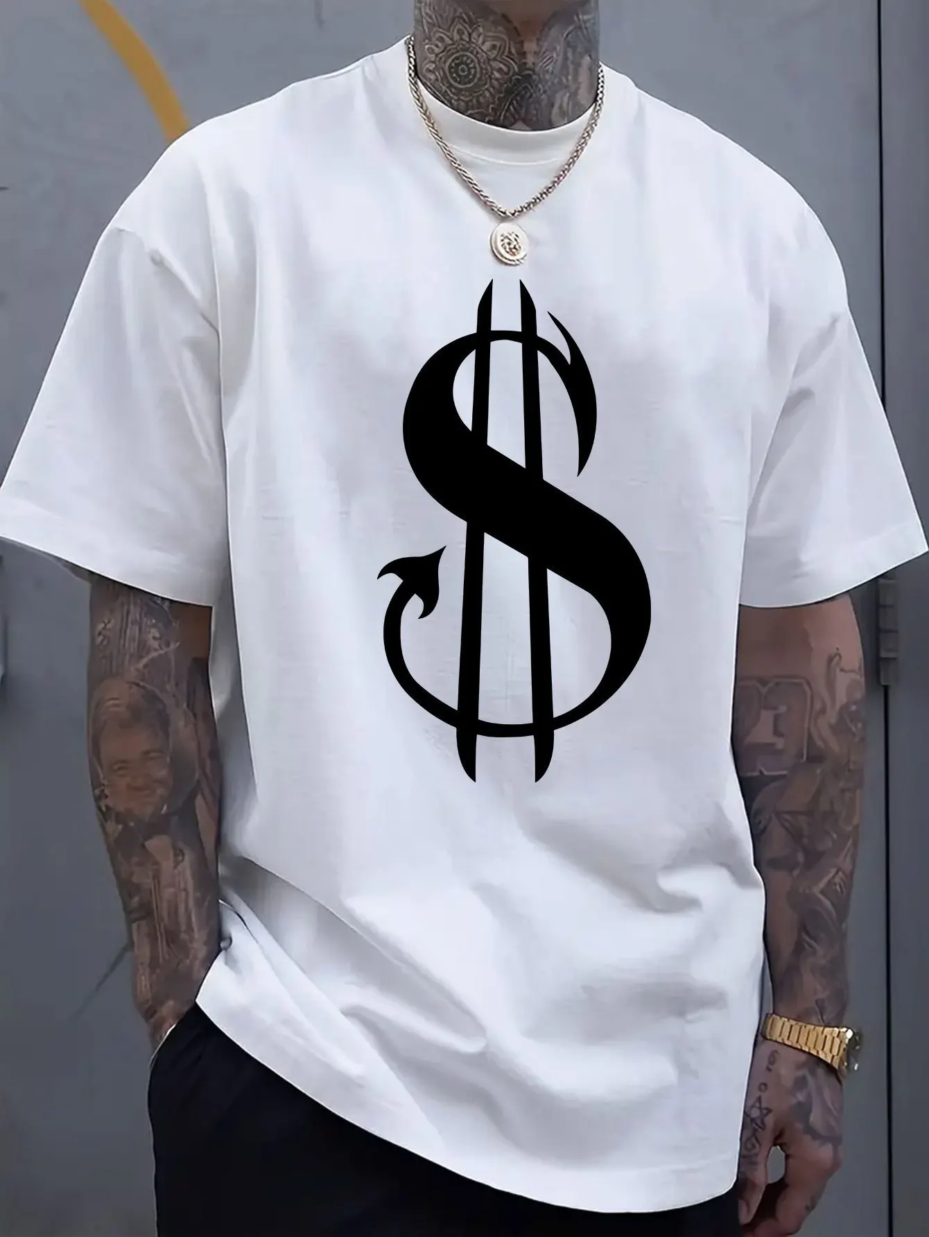 

2025 Summer Fashion Men's Tshirt Short-sleeved Trendy Comfortable Loose Men Clothing Casual Graphic Running Tee Tops Pure Cotton