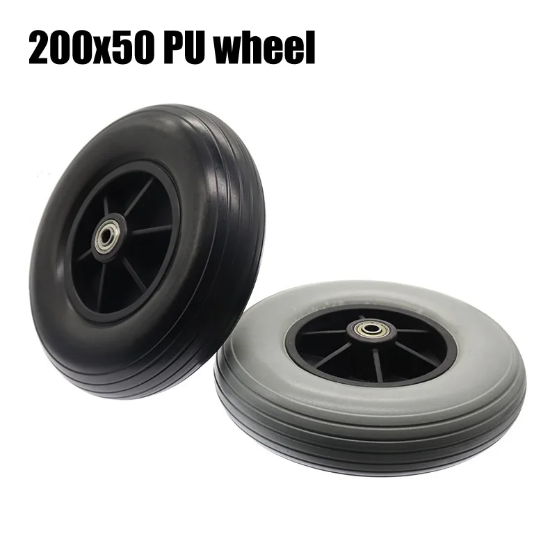 

200x50 PU Solid Wheel Tire for Wheelchair Universal Front Wheel 200*50 Wheel Accessories