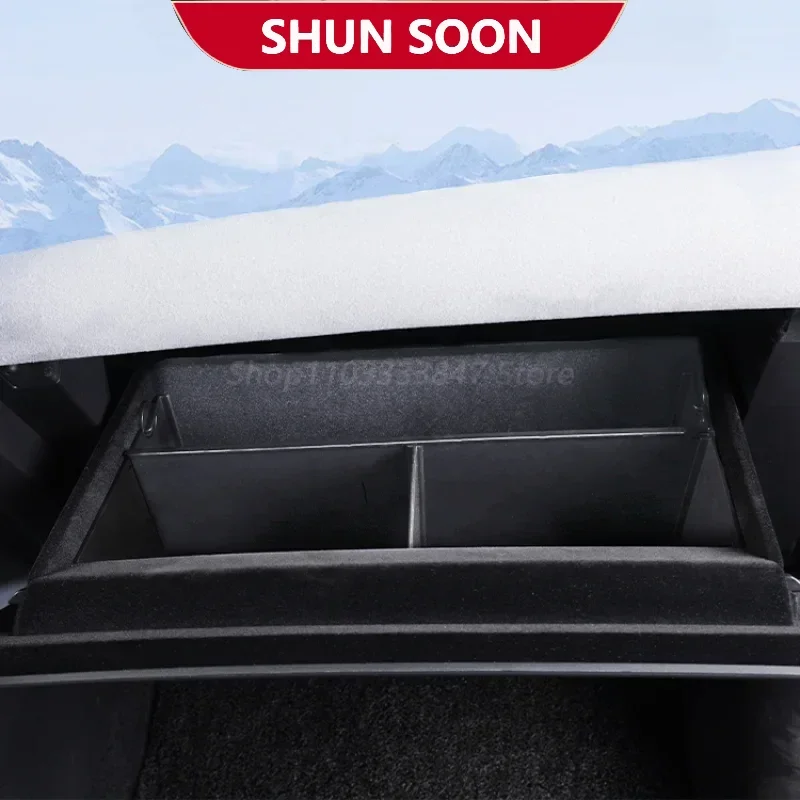 For BYD SEAL ATTO4 EV Car Passenger Glove Box Baffle Interior Central Storage Box Storage Finishing Partition BoxCar Accessories