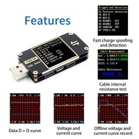 FNB38 USB Tester Current And Voltage Meter QC4+PD3.0 2.0 Fast Charge Protocol For Test Measurement Tool Accessory