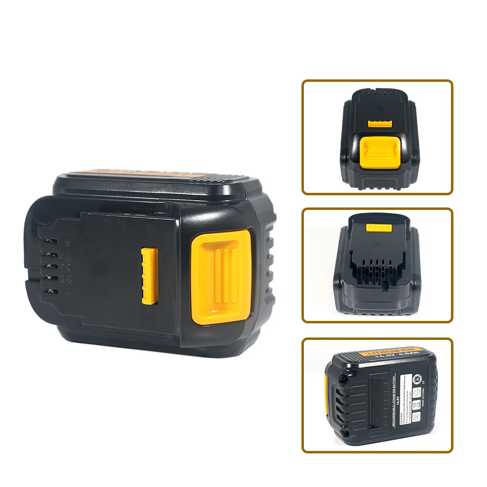 

For Dewalt 14.4V 4000mAh 4.0Ah Rechargeable Power Tools Battery, DCB140 DCB142 DCB144 DCD735L2 DCF835C2 DCF835L2 DCL030 DCB140
