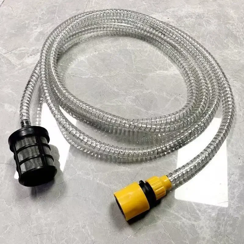 Lithium Battery High-Pressure Washer Steel Wire Inlet Hose - Home Wireless Car Washer Accessory, Specialized Steel Braided Hose