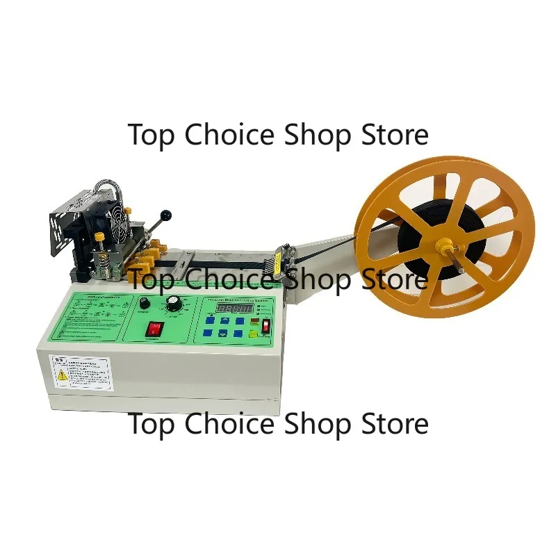 Automatic Hot Cold Fusing Cutting Machine For Elastic Label Webbing Cloth Tape Roll Material Processing