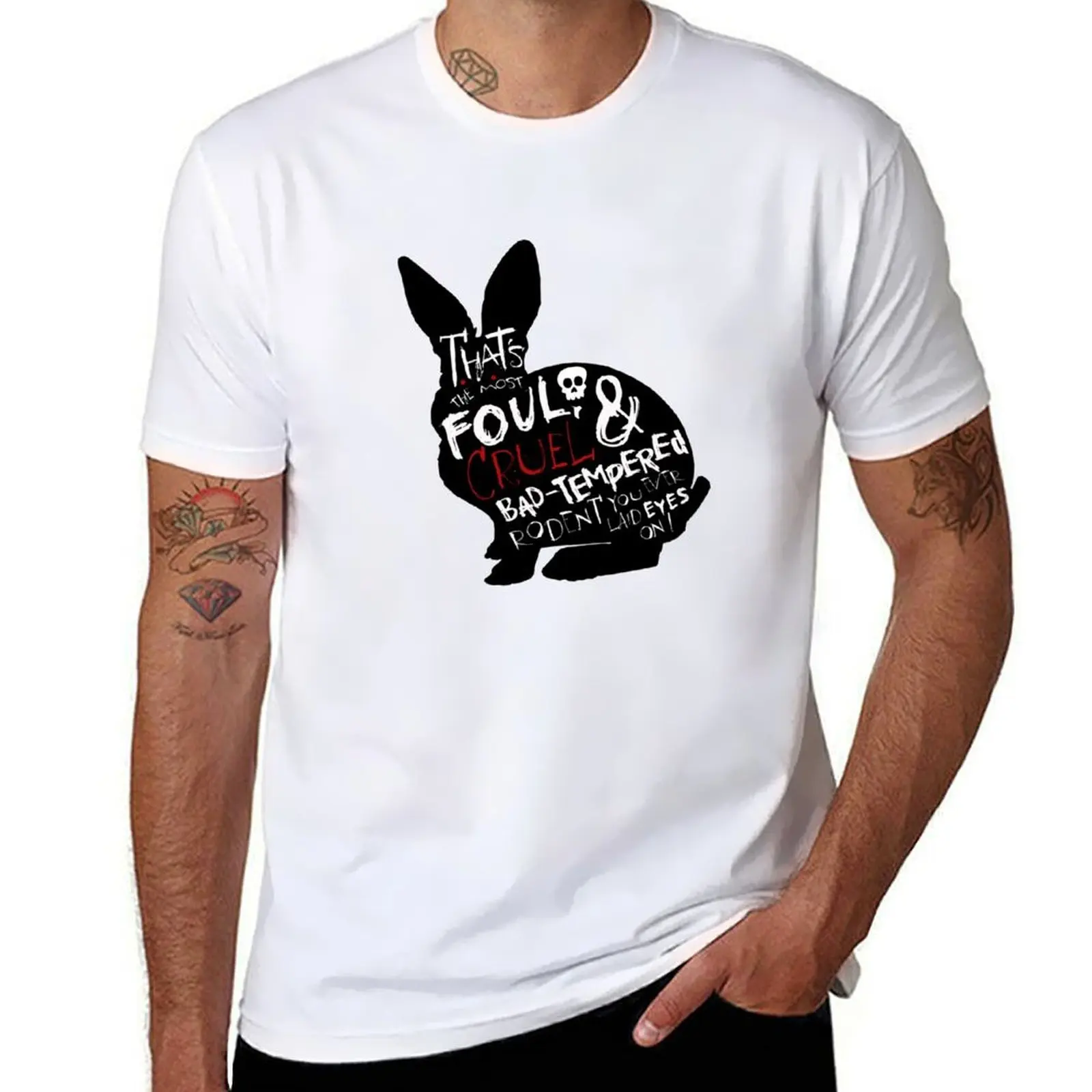 

It's Just a Harmless Little Bunny T-Shirt cotton t shirt pack t shirt for man T-Shirt