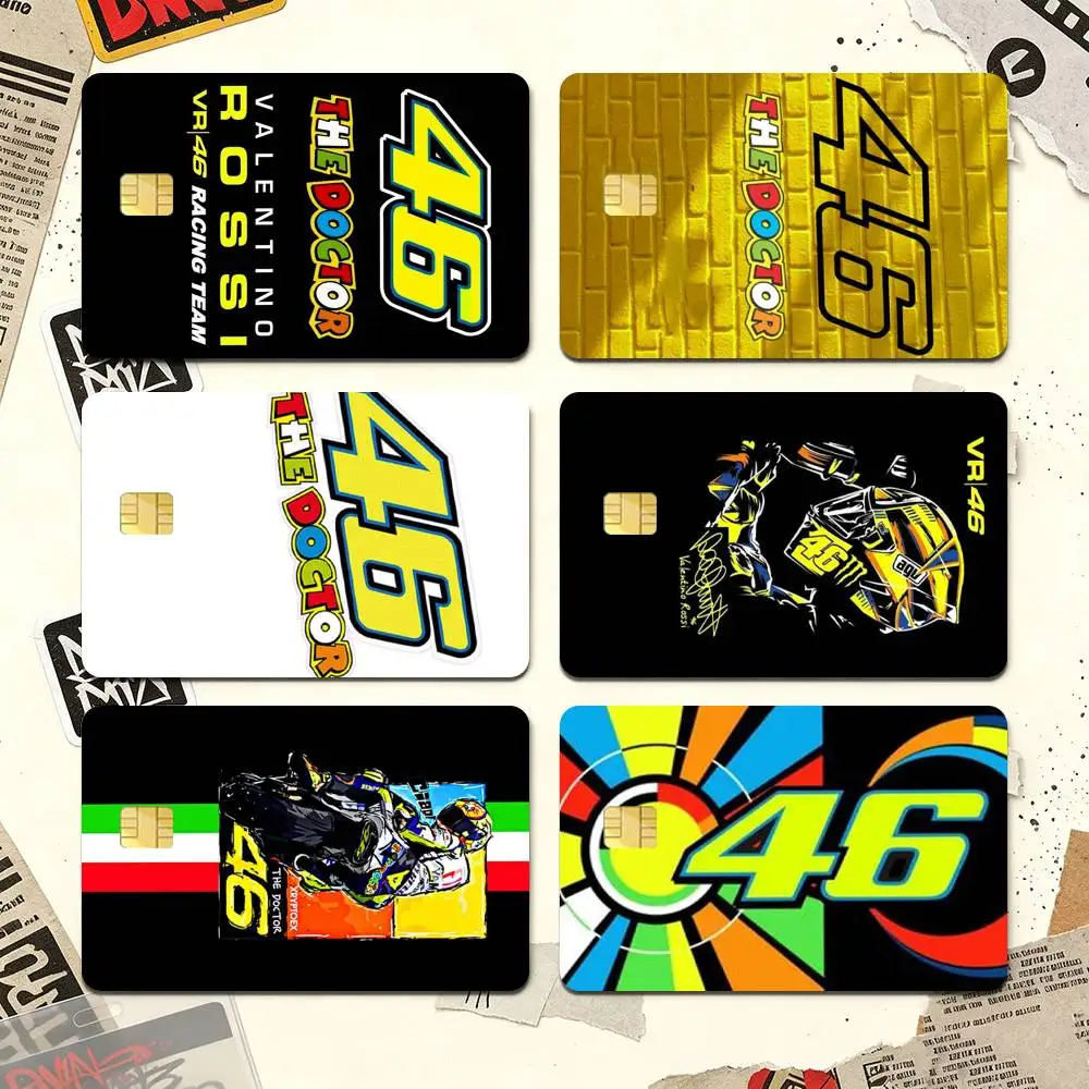Valentino Rossi Moto 46 Credit Card HD Stickers Premium matte film effectively prevents fingerprints and daily abrasion.