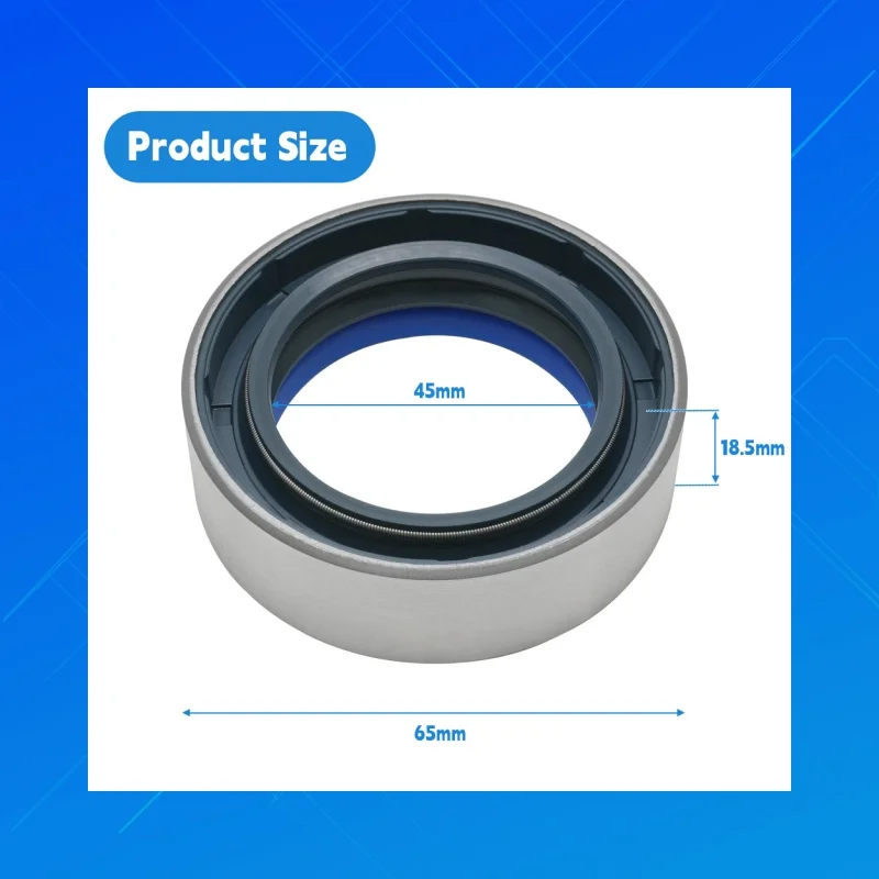 

DMHUI high-quality construction machinery oil seals,Size 45x65x18.5 mm, Applicable to Carraro, Caterpillar,andJ CB 904/50047.