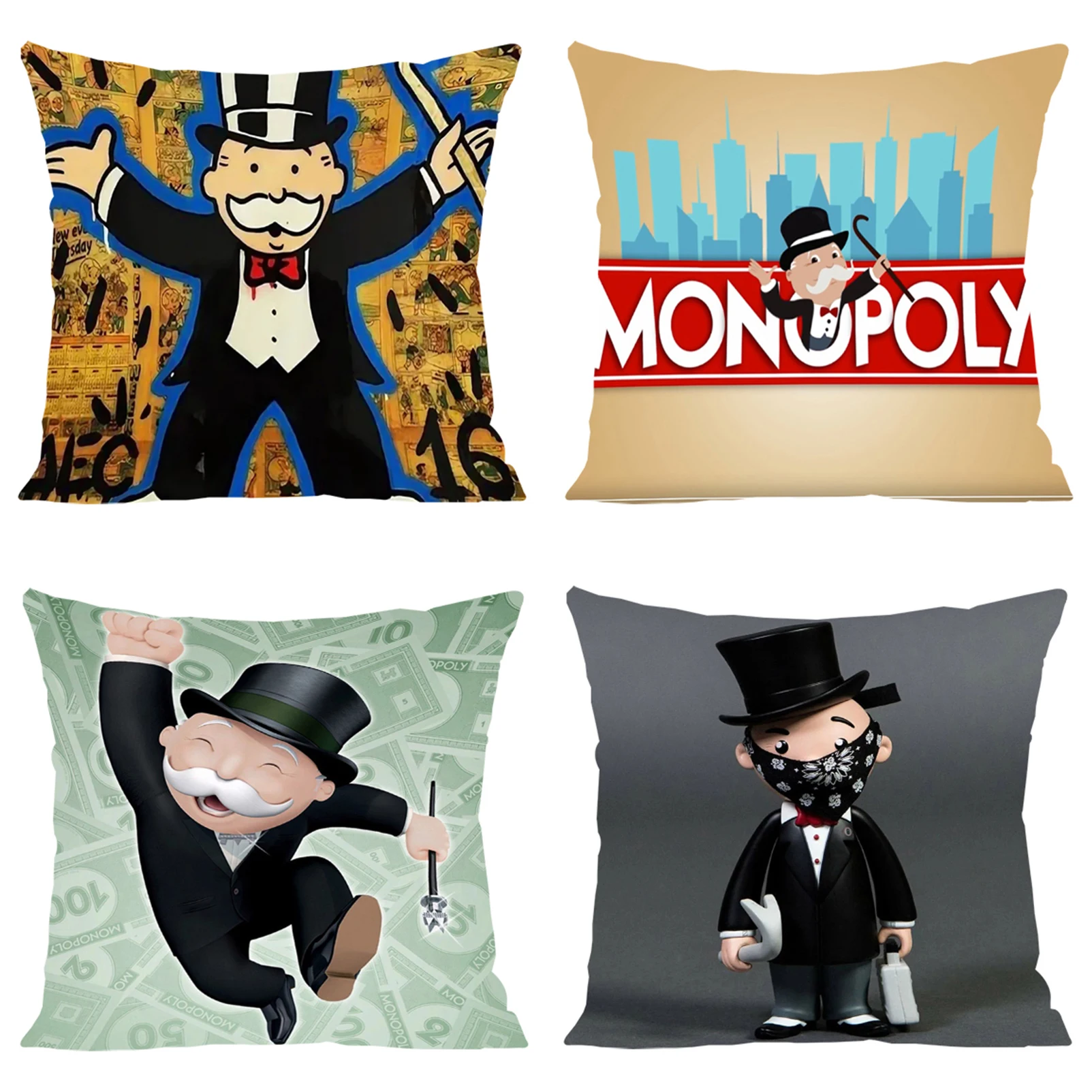 

Cushion Covers for Decorative Cushions M-Monopoly Pillow Cases 45x45 Cushions Cover Aesthetic Room Decoration Home Decor 45*45