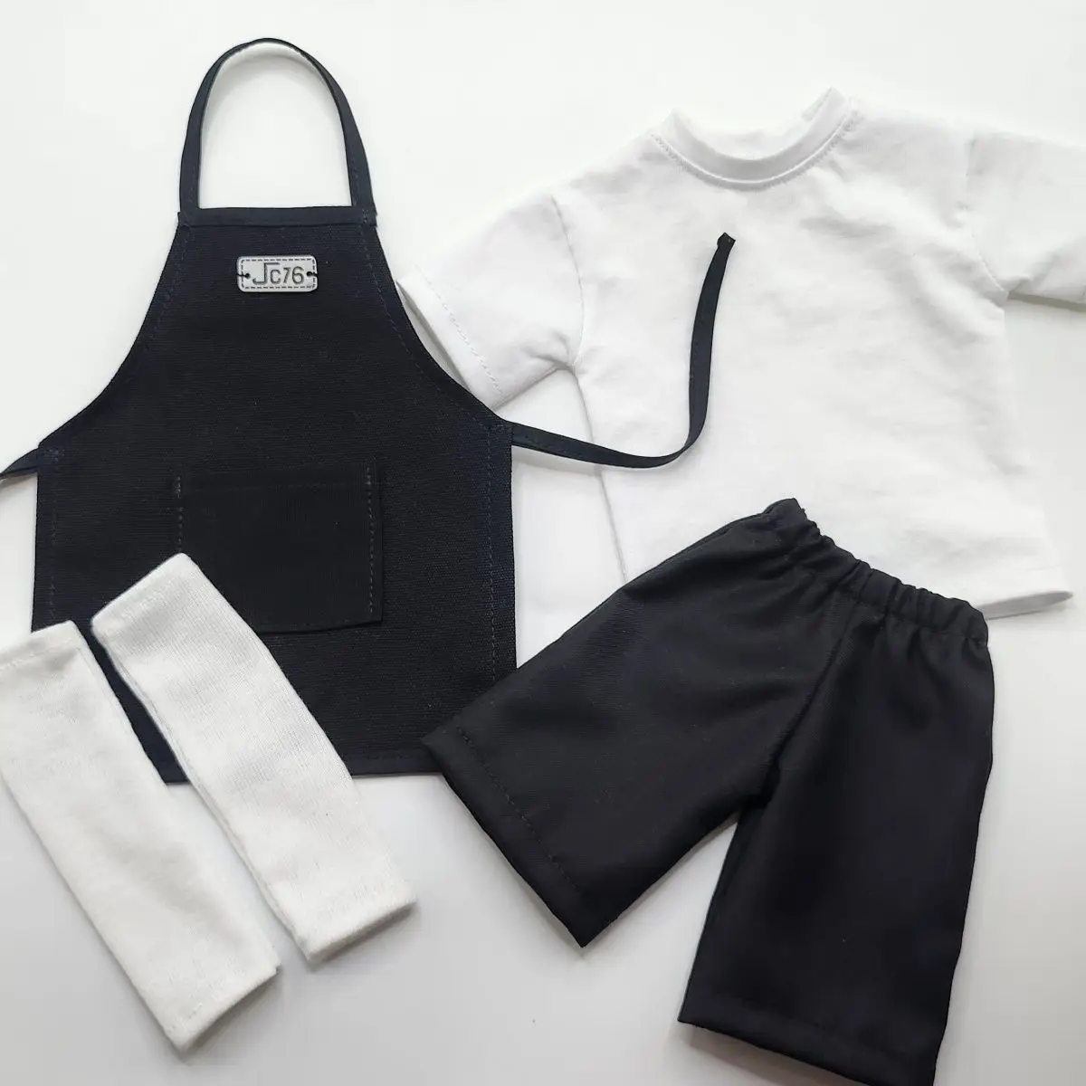 

Doll's Clothes Suit for 45cm Male Female Bjd Doll 1/4 Short Sleeve Pants Toys Dress Up Gift Play House Doll Accessories, No Doll