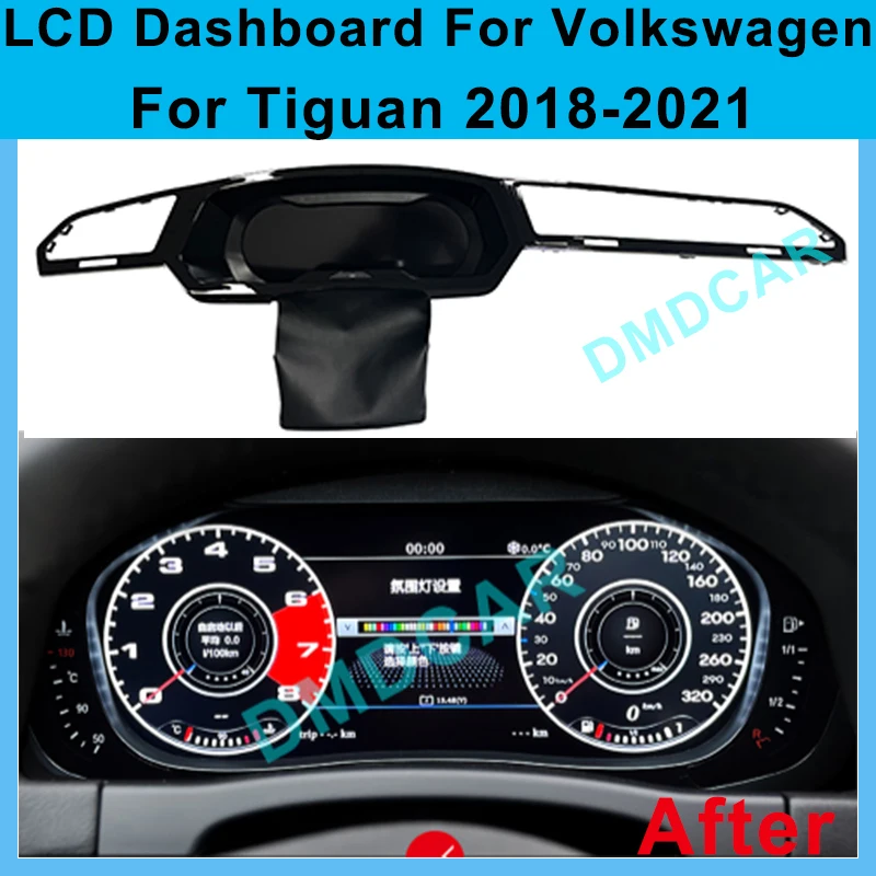 

Digital Dashboard Panel LCD Display Speedometer Vehicle speed display table For Volkswagen VW Tiguan L 2017 2018 2019 2020