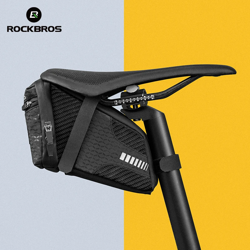 ROCKBROS 0,8 l Fahrradtaschen, wasserdichte Fahrrad-Hecktasche, Saug-Fronttasche, Handytaschen, für Mountainbikes, Falträder