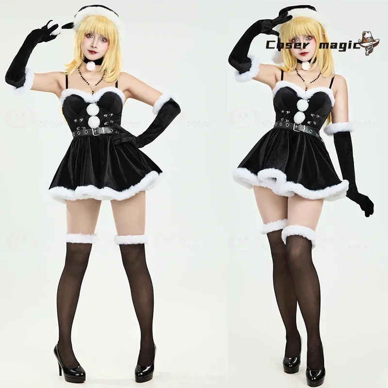 Мисс Миса Косплей Костюм Хэллоуин Рождество Аниме Вечеринка Игра Comic Con Повседневная модная одежда