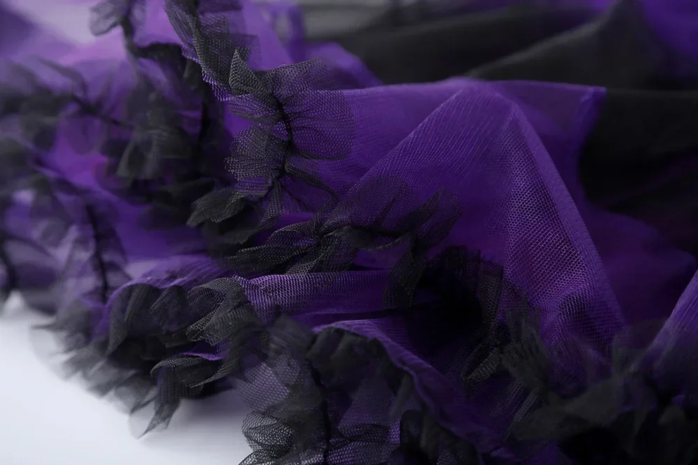 Mädchen Kinder Süßes Fledermaus-Prinzessinnen-Halloween-Kostüm Tutu-Rock mit passenden Flügeln für Süßes oder Saures, Karneval, Geburtstag, Cosplay-Party – Detail 5