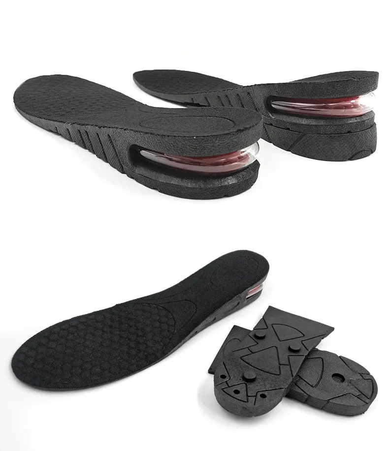 Höhe erhöhen Einlegesohlen Luft Schuh Kissen Lift Einsatz Männer Frauen 3-9cm unsichtbare variable Einlegesohle verstellbarer Schnitt größer Stütz polster – Detail 13