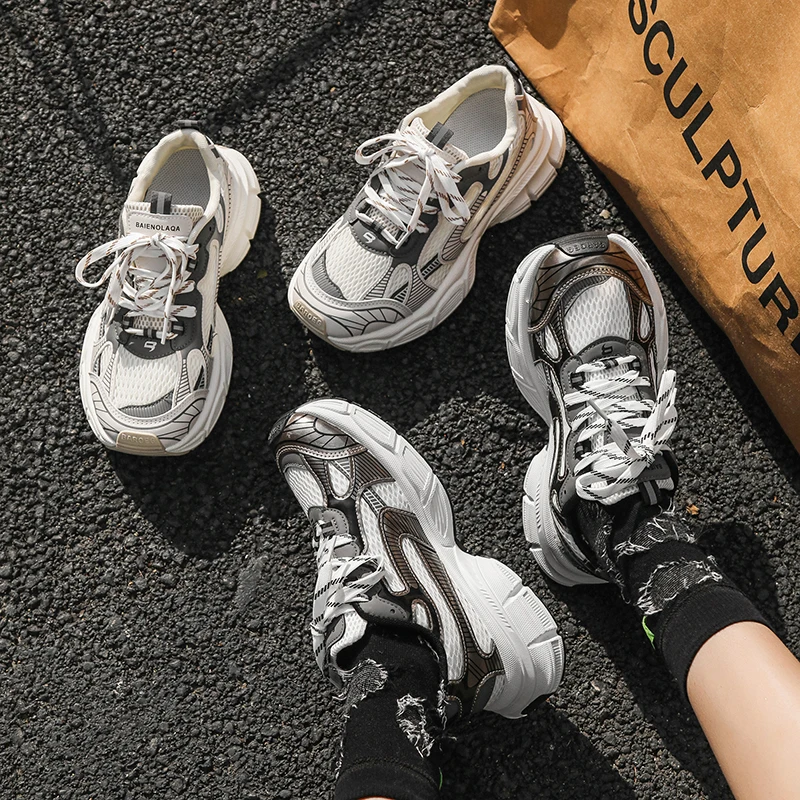 

Мужская обувь для мужчин, крутая прогулочная обувь, новинка 2025, кроссовки, дышащая осенняя уличная тренировочная обувь, большие размеры