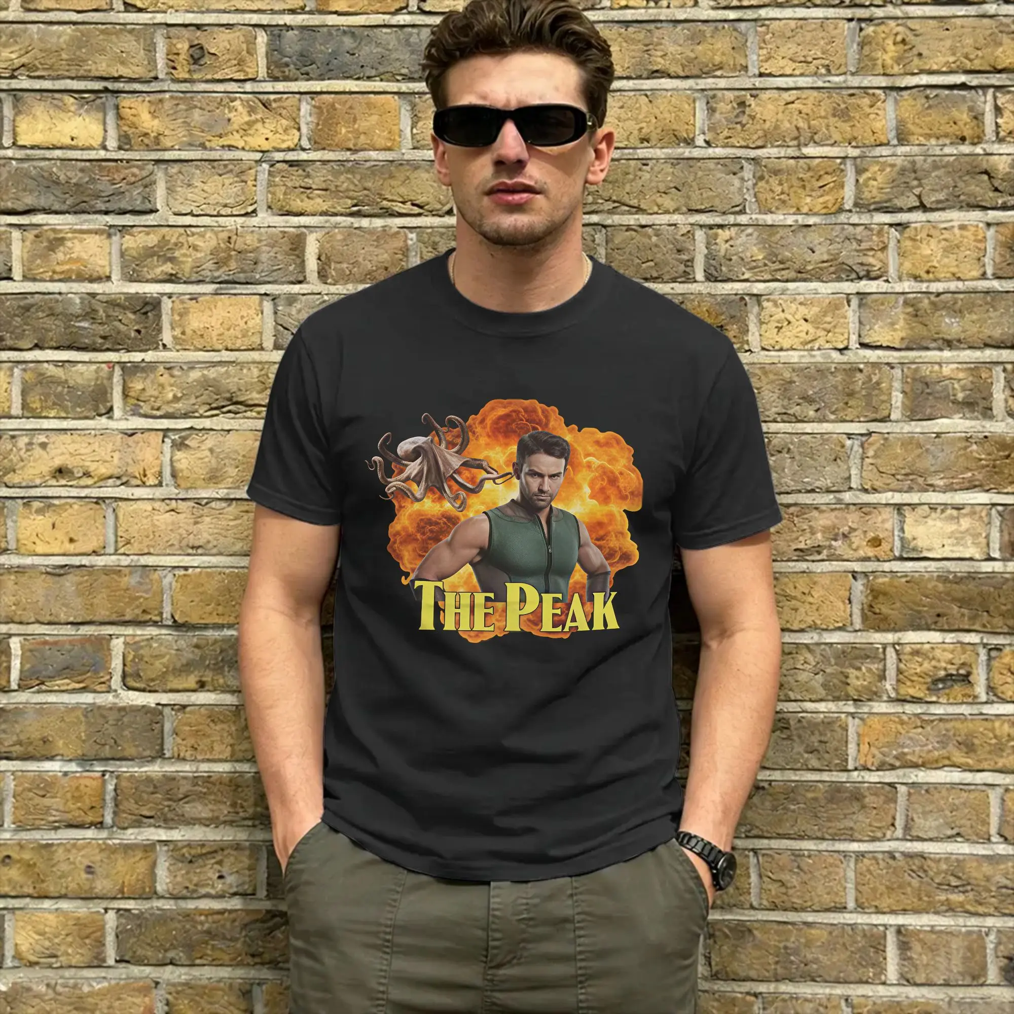 Men The Peak No Cap On God  T Shirts  100% Cotton Tops Casual Short Sleeve O Neck Tees Plus Size T-Shirts