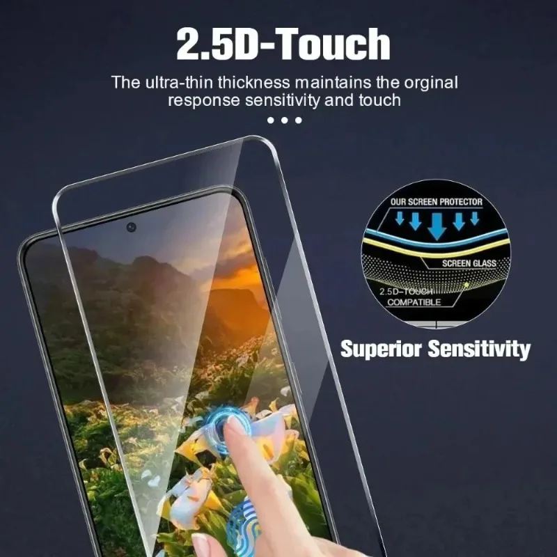 3Pcs High Definition Tempered Glass for Samsung Galaxy S26 S25 S24 Ultra S23 S22 S21 Plus S25 S24 S23 FE Phone Screen Protector