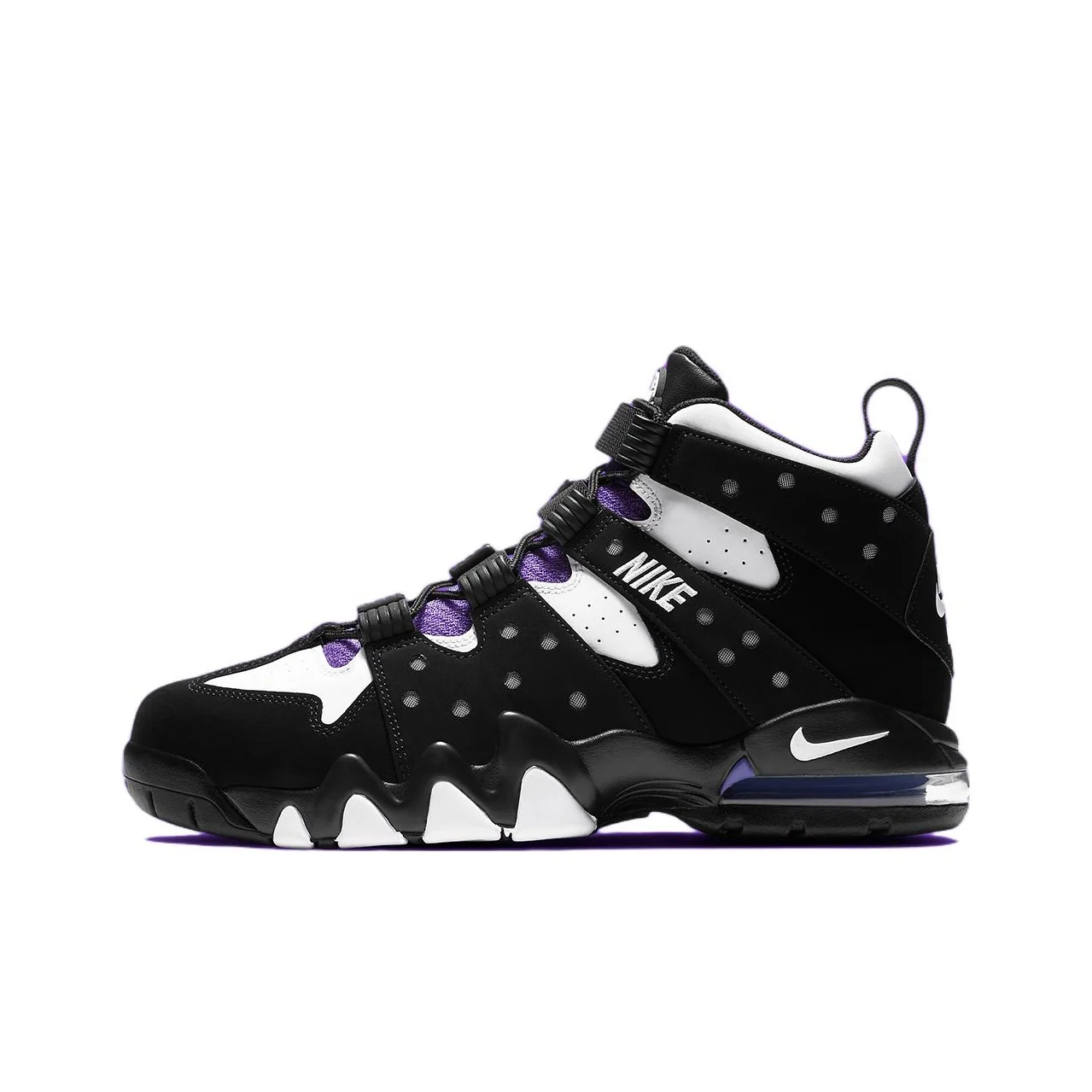 Nike Air Max CB 94 OG Comfortable High top Basketball Shoes Men's Black Purple White FQ8233-001