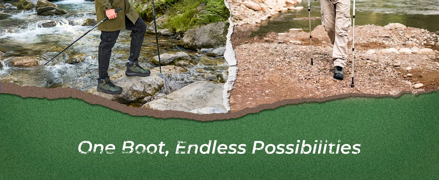 FitVille Outdoor-Wanderschuhe, extra breite taktische Kampf-Militärstiefel, hohe Trekkingschuhe für Herren, wasserabweisend, rutschfest – Detail 16