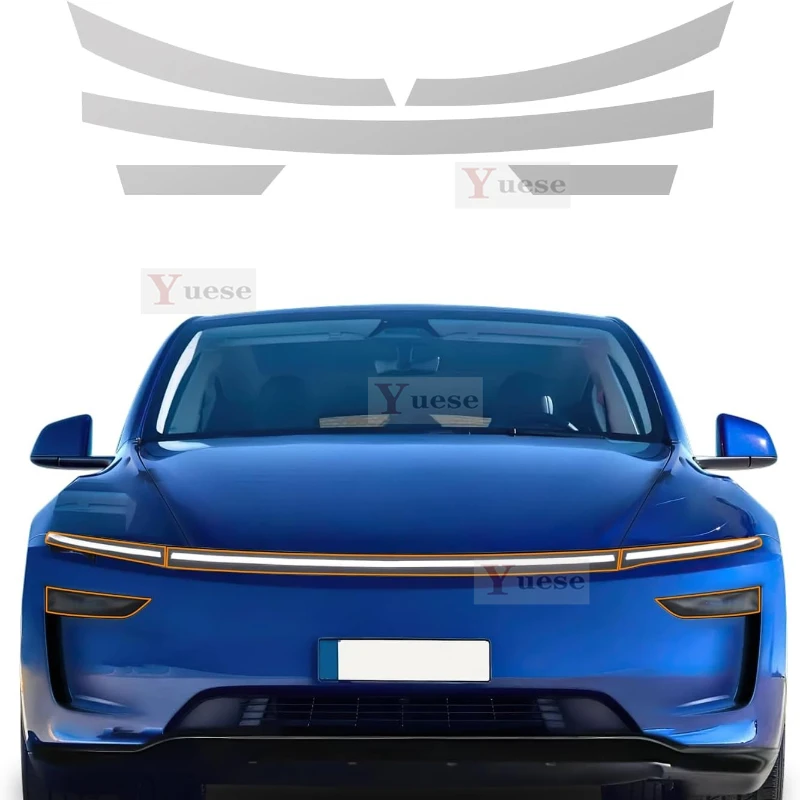 

Для Tesla Model Y Juniper 2025 автомобильная противоударная зеркальная пленка для фар ТПУ прозрачные защитные оригинальные наклейки